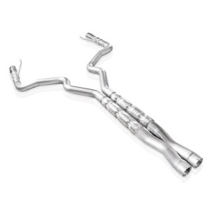 Ford Mustang Performance Exhaust - Stainless Works - Catback X-Pipe Retro Chambered Mufflers with 3 Ford Mustang Performance Exhaust - Stainless Works - Catback X-Pipe Retro Chambered Mufflers with 3